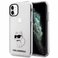Karl Lagerfeld Ikonik Choupette Ümbris jaoks iPhone 11 / Xr - läbipaistev