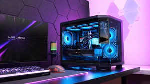 Mars Gaming MC3TCORELCDM computer case Mini Tower Black