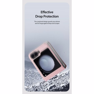 DUX DUCIS case BRIL jaoks SAMSUNG Z Flip6 5G roosa
