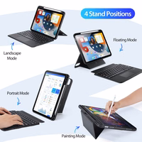 DUX DUCIS ümbris DK foldable with Wireless Keyboard jaoks iPad 10 (2022) must