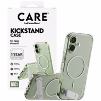 CARE by PanzerGlass Feature Ümbris w. Kickstand MagSafe jaoks iPhone 17 - Läbipaistev