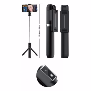 Baston "P50" valge selfipulk (kaugjuhtimine Bluetoothi kaudu)