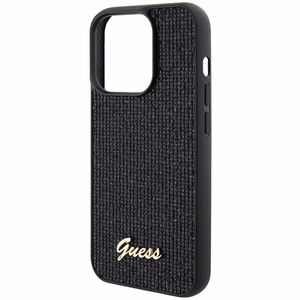 Guess Disco Metal Script ümbris jaoks iPhone 15 Pro - must