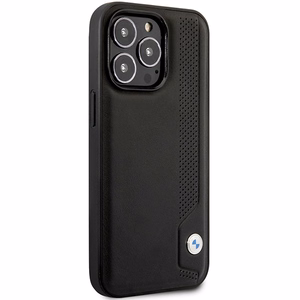 Ümbris BMW BMHCP14X22RBDK iPhone 14 Pro Max 6.7" must/must hardcase Leather sinine Dots