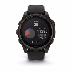 Nutikell Garmin Fenix 8 Sapphire Solar must/hall