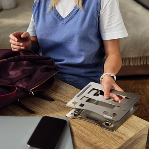 Wozinsky WRS-CPY75DSS Aluminum Laptop and Tablet Alus + Free Smartphone Alus - hõbedane