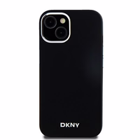 DKNY DKHMP15SSMCHLK iPhone 15 / 14 / 136.1" must ümbris Liquid Silicone Small Metal Logo MagSafe