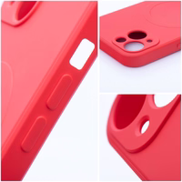 SILICONE MAG ÜMBRIS compatible with MagSafe jaoks SAMSUNG S25 punane