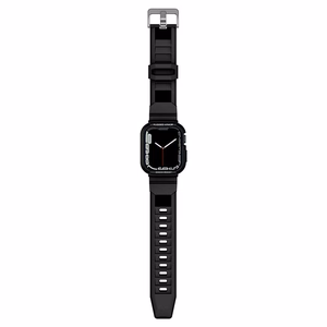 Spigen Rugged Armor Pro чехол с ремешком для Apple Watch 4 / 5 / 6 / 7 / 8 / SE (44/45 мм) - Чёрный