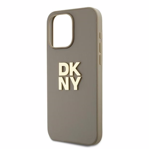 DKNY Wrist Strap Stock Logo ümbris jaoks iPhone 15 Pro - beige