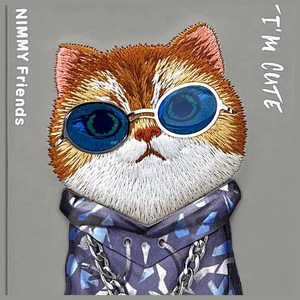 Nimmy Glasses Cool Cat Ümbris jaoks iPhone 16 Pro Max - Hall