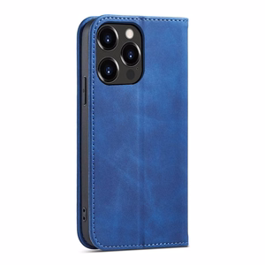 Magnet Fancy Case juhul iPhone 14 flip cover rahakott seisma sinine