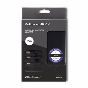 Qoltec 51757 toiteadapter sisetingimustes 65 W must