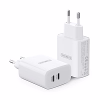 Dux Ducis Duzzona wall laadija T4 - 2xType C - PD 35W valge