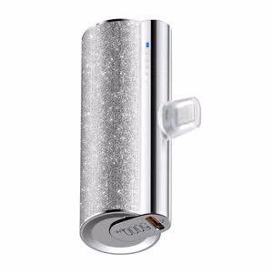 Powerbank Veger PlugOn (W0573P) PD QC3.0 2,4A 12W 5000 mAh with a built-in connector Lightning hõbedane