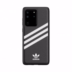 Adidas OR Moudled Ümbris PU jaoks Samsung Galaxy S20 Ultra must and valge
