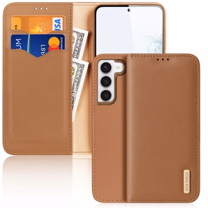 Dux Ducis Hivo чехол Samsung Galaxy S23+ флип-чехол кошелёк подставка RFID блокировка коричневый