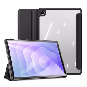 Dux Ducis Toby soomustatud klappkott Samsung Galaxy Tab A11 Plus/A9 Plus jaoks - must