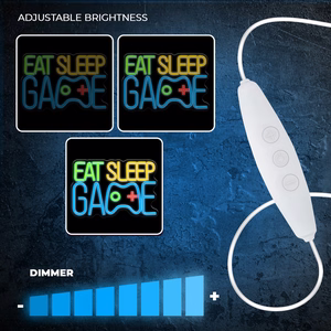 Forever Light Neon Plexi LED Eat Sleep Game многоцветный FPNE33