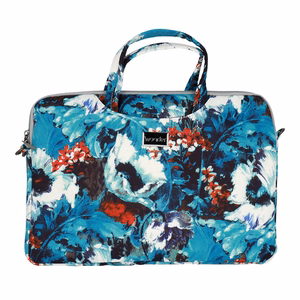Wonder Briefcase Laptop 15-16 inches valge poppies