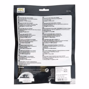 Kaabel HDMI to HDMI 4K 60Hz High Speed with Ethernet ver. 2.0 BLISTER 1,5 m must