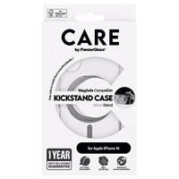 CARE by PanzerGlass Feature Kickstand Ümbris iPhone 16 6.1" hõbedane/hõbedane MagSafe 1325