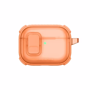 AmazingThing Titan Pro Mag ümbris läbipaistev AirPods Pro 3 jaoks - oranž