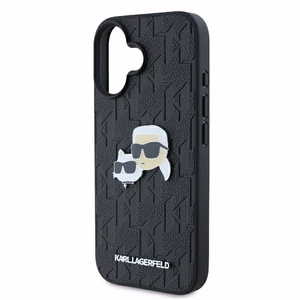Karl Lagerfeld Monogram Karl & Choupette Head Pin iPhone 16 Ümbris - must