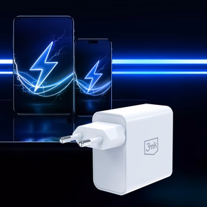 3mk FlowPower 45W 1A1C PD3.0 QC4+ seinalaadija - valge