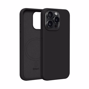 Etteri Силиконовый Mag чехол для iPhone 12 12 Pro 6,1" чёрный