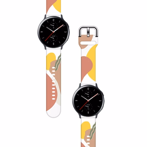 Ремешок Moro для Samsung Galaxy Watch 40 / 41 / 42 / 43 / 44 mm силиконовый браслет - узор 7