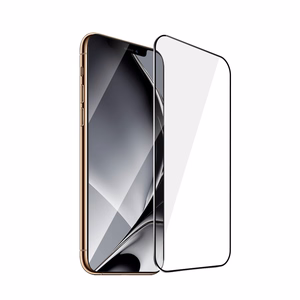 Karastatud klaas metal raamiga jaoks iPhone XS Max / 11 Pro Max must raamiga