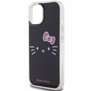 Hello Kitty IML Kitty Face чехол для iPhone 15 - чёрный