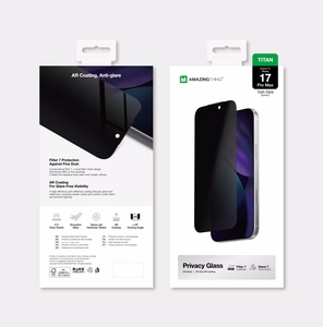 AmazingThing Titan Vision 7 Karastatud klaas jaoks iPhone 17 Pro Max Privacy