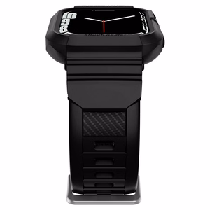Spigen Rugged Armor Pro чехол с ремешком для Apple Watch 4 / 5 / 6 / 7 / 8 / SE (44/45 мм) - Чёрный