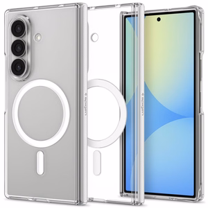 Spigen AirSkin Zero MagFit ümbris Samsung Galaxy Z Fold8 Ultra telefonile – läbipaistev ja valge