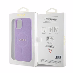 Guess GUHMP15SPSAHMCU iPhone 15 6.1" lilla/lilla hardcase Saffiano MagSafe