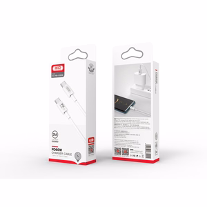 XO kaabel NB-Q190B PD USB-C - USB-C 2,0m 60W valge