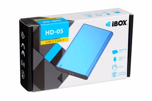 iBox HD-05 HDD/SSD enclosure sinine 2.5"