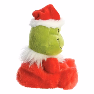 Grinch Palm Pals keskkonnahoidlik istuv jõuluvana kostüümis plüüslelu, 13 cm