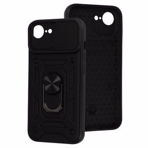 Slide Camera Armor Ümbris jaoks Iphone 16e Must