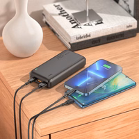 External battery Akupank Hoco J101A PD 20W+Quick Charge 3.0 22.5W 20000mAh must