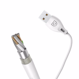 Dudao cable micro USB cable 2.4A 2m valge (L4M 2m valge)