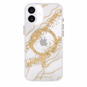 Case-Mate Karat MagSafe ümbris seadmele iPhone 16 Plus, Granite mustriga