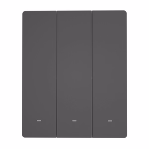 Умный WiFi настенный выключатель SONOFF M5-3C-80 (3-канальный, для рамки, графит)