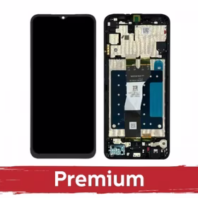 LCD ekraan ühilduv Samsung A057 A05s must raamiga OEM