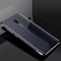 Selge värvi Case Gel TPU Electroplating raam Cover for Xiaomi Redmi 8A must