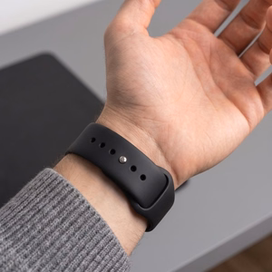 Tech-Protect silikoonrihm Apple Watch 44 / 45 / 46 / 49 mm jaoks, must