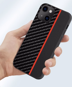 Tel Protect CARBON чехол для Xiaomi Redmi Note 11 5G/Note 11S 5G/Poco M4 Pro 5G чёрный с красной полосой