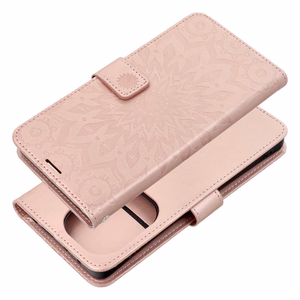MEZZO Book ümbris jaoks XIAOMI Redmi Note 13 Pro 4G / POCO M6 Pro 4G mandala rose kuldne